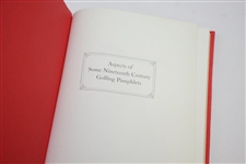 'Aspects of Some Nineteenth Century Golfing Pamphlets' Ltd Contributors Edition Book Bound in Chieftain Goatskin