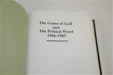 'The Game of Golf and The Printed Word 1566-1985' Ltd Ed #320/350 Book by Murdoch & Donovan