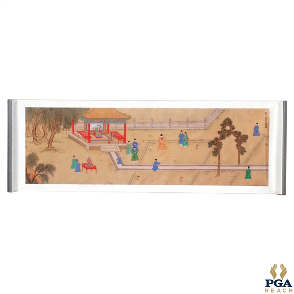 Xuanzong at Play Tapestry Presented to PGA of America from The Palace Museum in Beijing