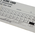 Jack Nicklaus Scorer's Signed Official Used 1973 PGA Championship Sunday Scorecard - Record Setting 12th of 18 Majors