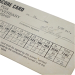 Al Geiberger Winners Official Used 1966 PGA Championship FINAL ROUND Scorecard & Photo  -JSA ALOA
