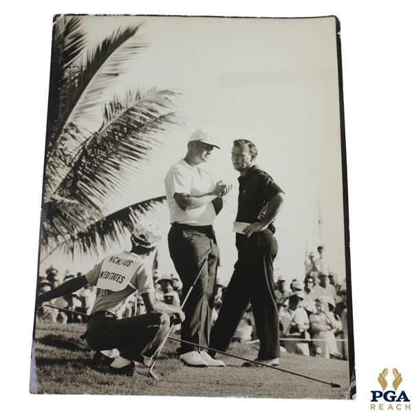 Jack Nicklaus & Arnold Palmer Original 1964 Canada Cup Photo