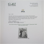Sam Snead Holding Umbrella for President Dwight D. Eisenhower United Press Association Photo