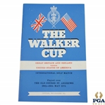1975 The Walker Cup at The Old Course St. Andrews Official Program