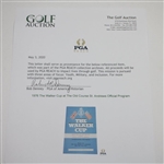 1975 The Walker Cup at The Old Course St. Andrews Official Program