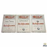 Three Vintage 1914 Golf Illustrated Magazines - May 29th, June 19th, & June 26th
