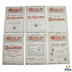 Six Vintage 1914 Golf Illustrated Magazines - July 3rd-10th-24th-31st, Aug. 21st , & Sept. 11th