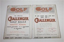Six Vintage 1914 Golf Illustrated Magazines - July 3rd-10th-24th-31st, Aug. 21st , & Sept. 11th