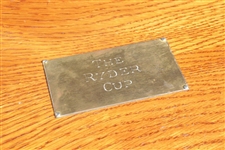 Official Ryder Cup Trophy Travelling Wood Box Used to Transport THE Ryder Cup