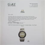 1962 PGA Championship at Aronimink GC Contestant Badge - Gary Player Winner