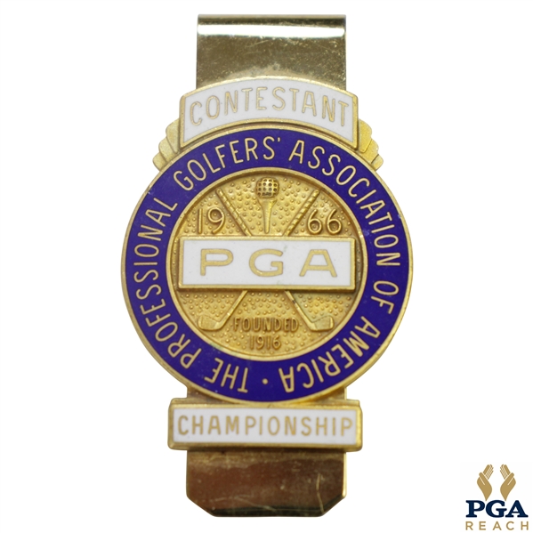 1966 PGA Championship at Firestone CC Contestant Badge - Al Geiberger Winner