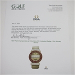1967 PGA Championship at Columbine CC Contestant Badge - Don January Winner