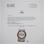 1972 PGA Championship at Oakland Hills CC Contestant Badge - Gary Player Winner