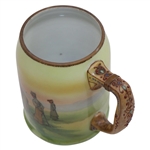 Classic Hand Painted Lady Golfers Scene with Decorative Handle - Nippon