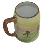 Classic Hand Painted Lady Golfers Scene with Decorative Handle - Nippon