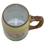 Classic Hand Painted Lady Golfers Scene with Decorative Handle - Nippon