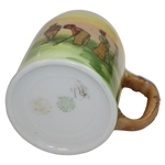 Classic Hand Painted Lady Golfers Scene with Decorative Handle - Nippon