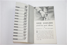 'Gene Sarazen and his pet ideas' Booklet by Ernest Heitkamp - 1932