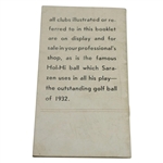 'Gene Sarazen and his pet ideas' Booklet by Ernest Heitkamp - 1932