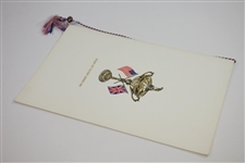 1967 Ryder Cup Matches at Champions Golf Club Victory Dinner Menu