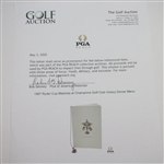 1967 Ryder Cup Matches at Champions Golf Club Victory Dinner Menu