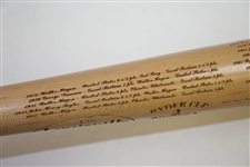 2008 Ryder Cup Matches at Valhalla Louisville Slugger Bat with Engraved Matches History