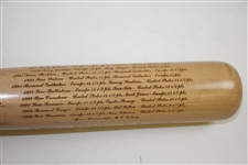 2008 Ryder Cup Matches at Valhalla Louisville Slugger Bat with Engraved Matches History
