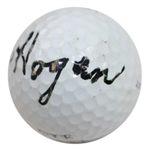 Ben Hogan Signed 'Hogan Edge 1' ZLS 90 Logo Golf Ball JSA ALOA