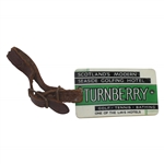 Vintage Turnberry Seaside Golfing Hotel Bag Tag with Original Strap Intact