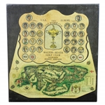 1981 The Ryder Cup at Walton Heath Signed By Both Teams James Izatt Topographical Map JSA ALOA