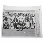 Jack Nicklaus 1961 AP Wire Photo from First Match as a Professional