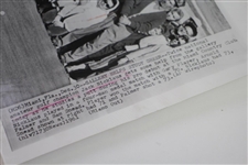 Jack Nicklaus 1961 AP Wire Photo from First Match as a Professional