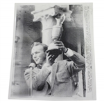 Arnold Palmer 1962 UPI Wire Photo from British Open Win at Troon