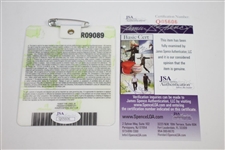 Zach Johnson Signed 2007 Masters Series Badge #R09089 JSA #Q05606