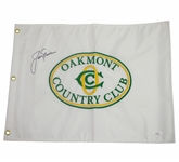 Jack Nicklaus Signed Oakmont Country Club Embroidered Flag FULL JSA #BB15069