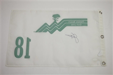 Jack Nicklaus Signed Pebble Beach Golf Links 18 Logo Flag FULL JSA #BB15068