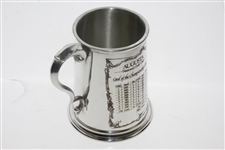 Augusta National Golf Club Pewter Golf Tankard - Made in England - Excellent Condition