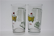 1997 & 2005 Masters Tournament Commemorative Champions Glasses