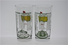 1997 & 2005 Masters Tournament Commemorative Champions Glasses