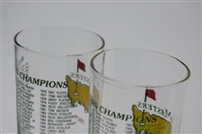 1997 & 2005 Masters Tournament Commemorative Champions Glasses