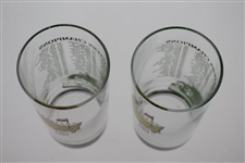 1997 & 2005 Masters Tournament Commemorative Champions Glasses