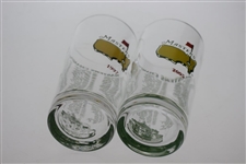 1997 & 2005 Masters Tournament Commemorative Champions Glasses