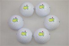 Two 2002 Masters Tournament Tube Sleeves of Strata Masters Logo Golf Balls