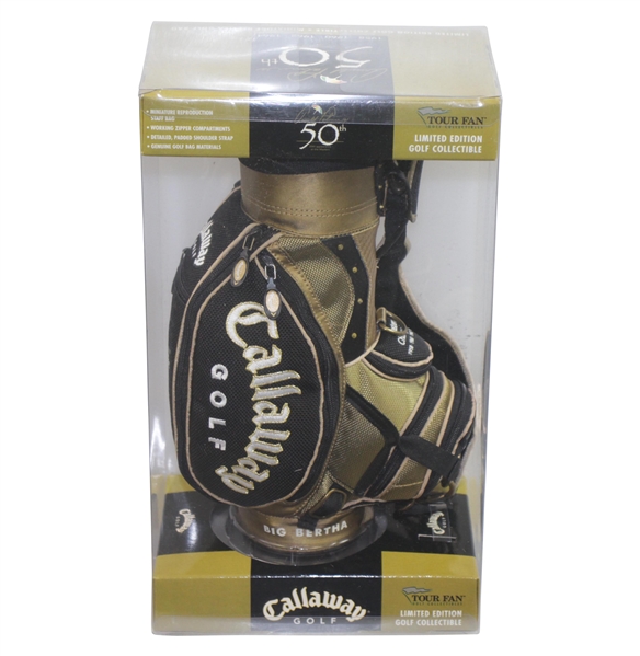 Arnold Palmers 50th Masters Appearance Lt Ed Commemorative Callaway Mini Golf Bag - April 2004