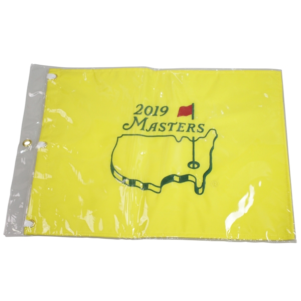 2019 Masters Tournament Embroidered Flag - Tigers 5th Green Jacket! - Unopened