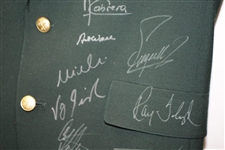 Impressive Multi-Signed Dark Green Men's Blazer With 34 Masters Champions Autographs! JSA ALOA