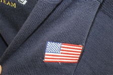 Mark Calcavecchia's 1991 Ryder Cup USA Team Issued Blue Sweater - XL
