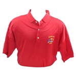 Mark Calcavecchias 1991 Ryder Cup USA Team Issued Red Short Sleeve Shirt - XXL