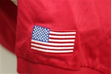 Mark Calcavecchia's 1991 Ryder Cup USA Team Issued Red Short Sleeve Shirt - XXL
