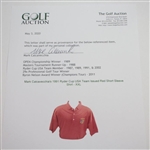 Mark Calcavecchia's 1991 Ryder Cup USA Team Issued Red Short Sleeve Shirt - XXL